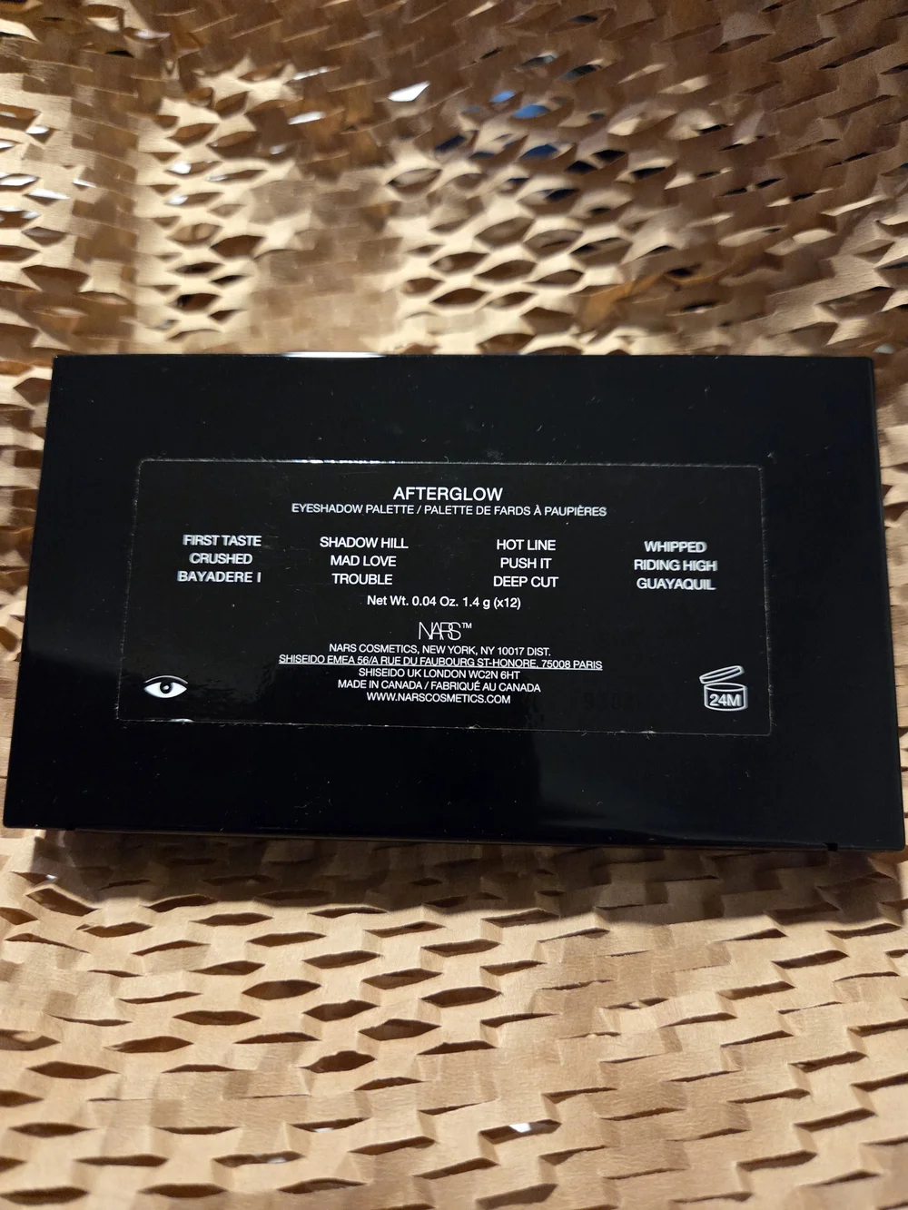 NARS AFTERGLOW  Eyeshadow Palette